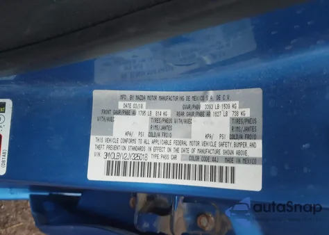 2018 Toyota Yaris Ia from USA, damaged, VIN 3MYDLBYV2JY325018